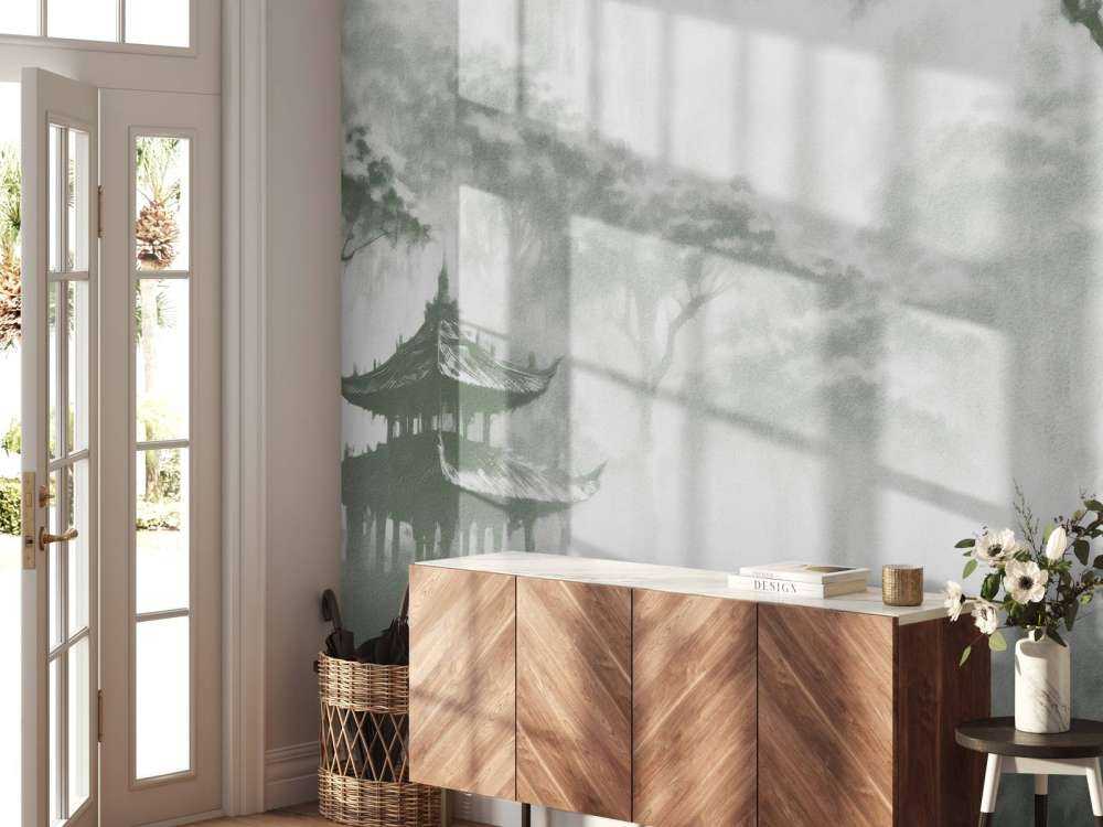 Tåkete Orientalsk Paviljong, grønn