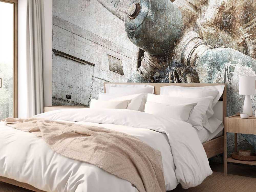 Vintage flyvemaskine motor