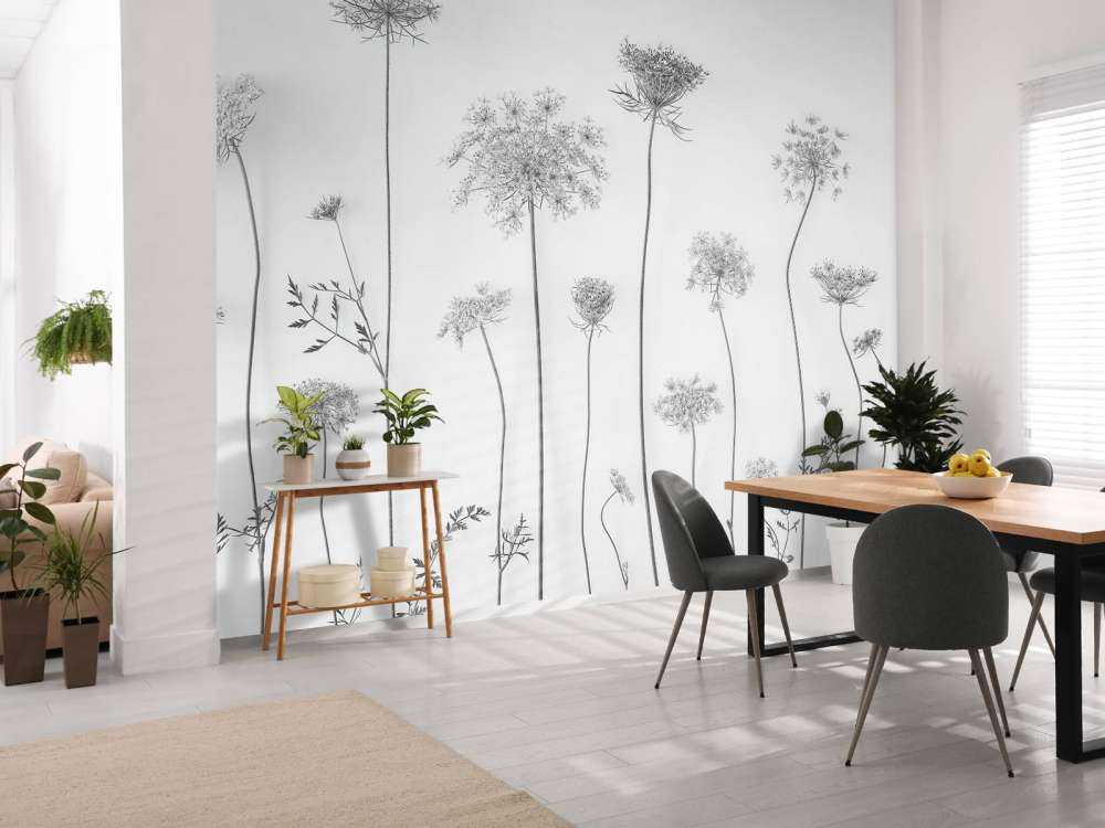 Ko persille i sort og hvid