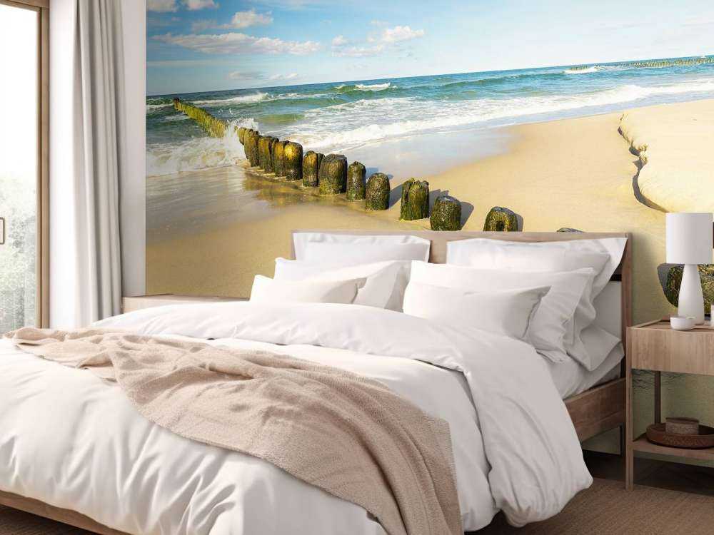 Strand på en smuk dag