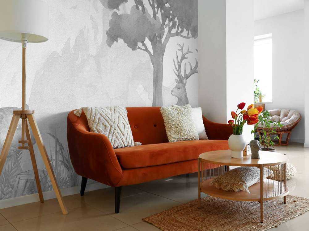 Skovens dyr i sort og hvidt