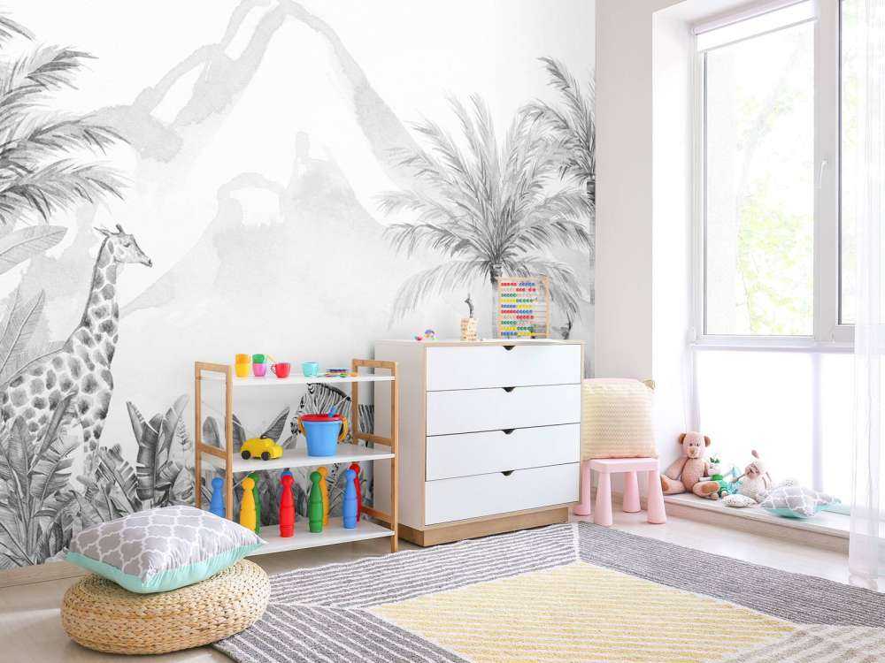 Jungledyr i sort og hvid