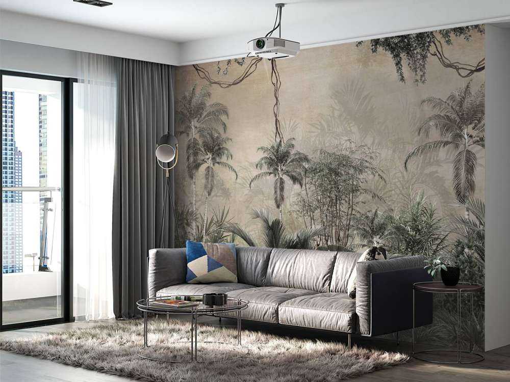 Tropisk skov i tåge