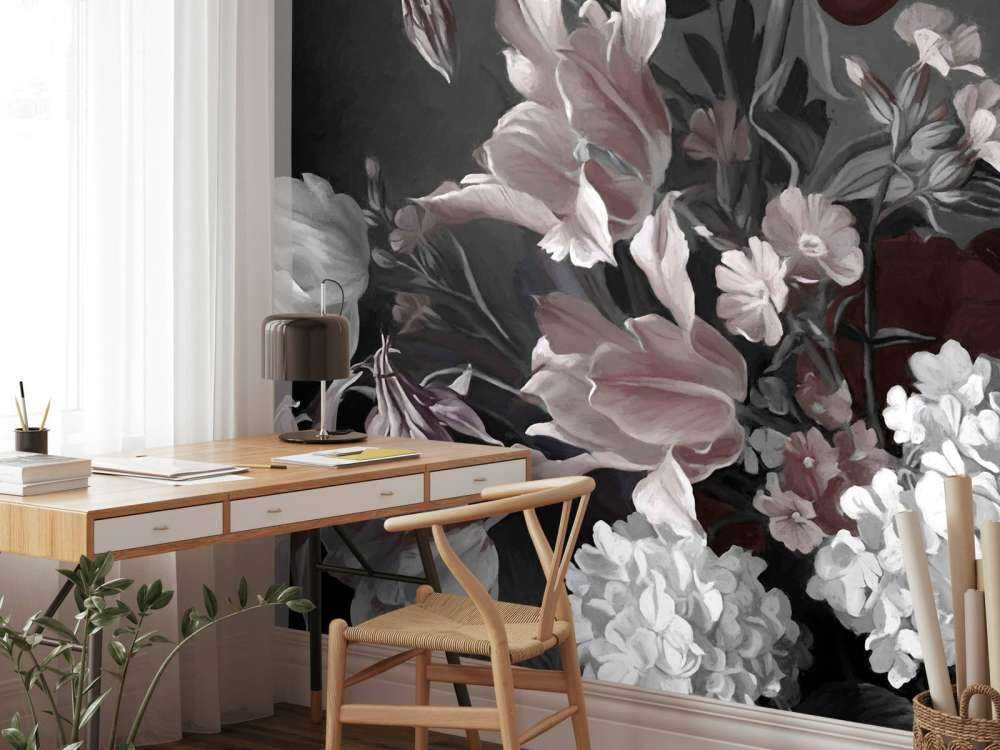 Bukket med røde tulipaner