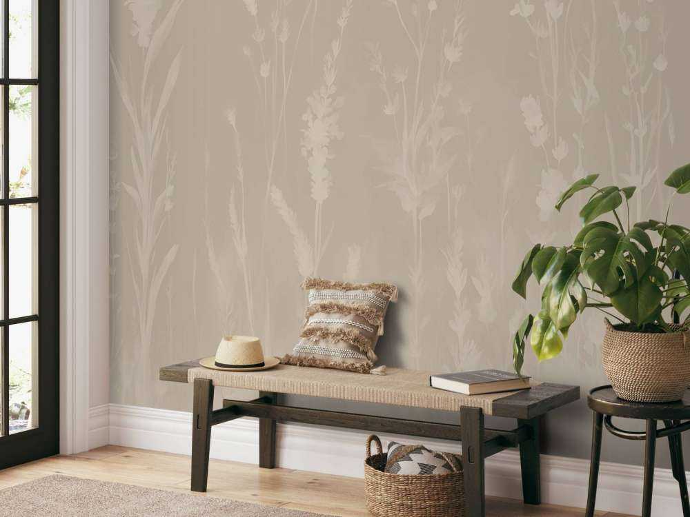 Lavendel Eng Sømløs Taupe