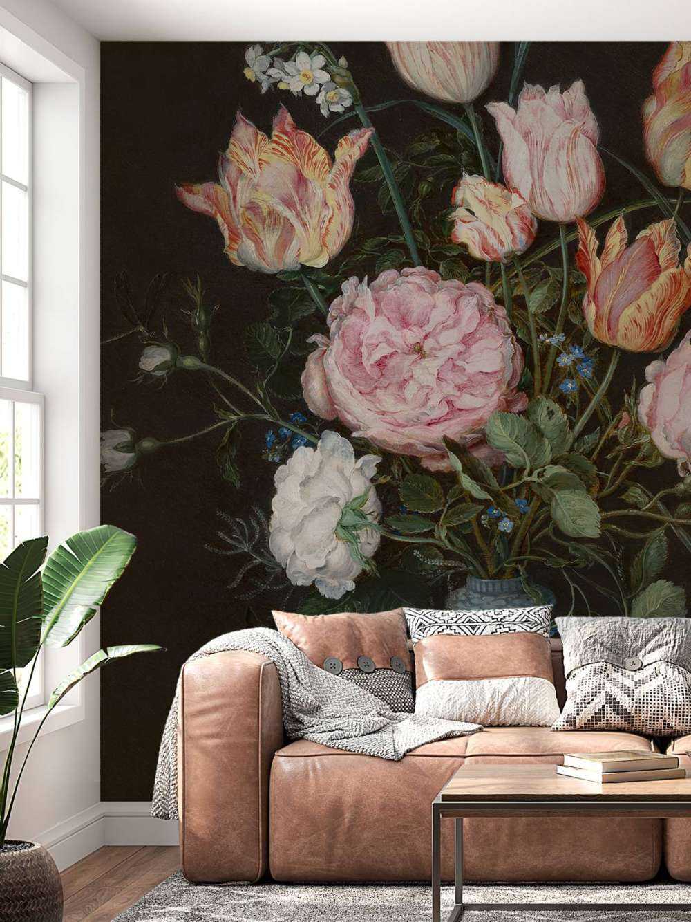 Wan-Li vase med blomster