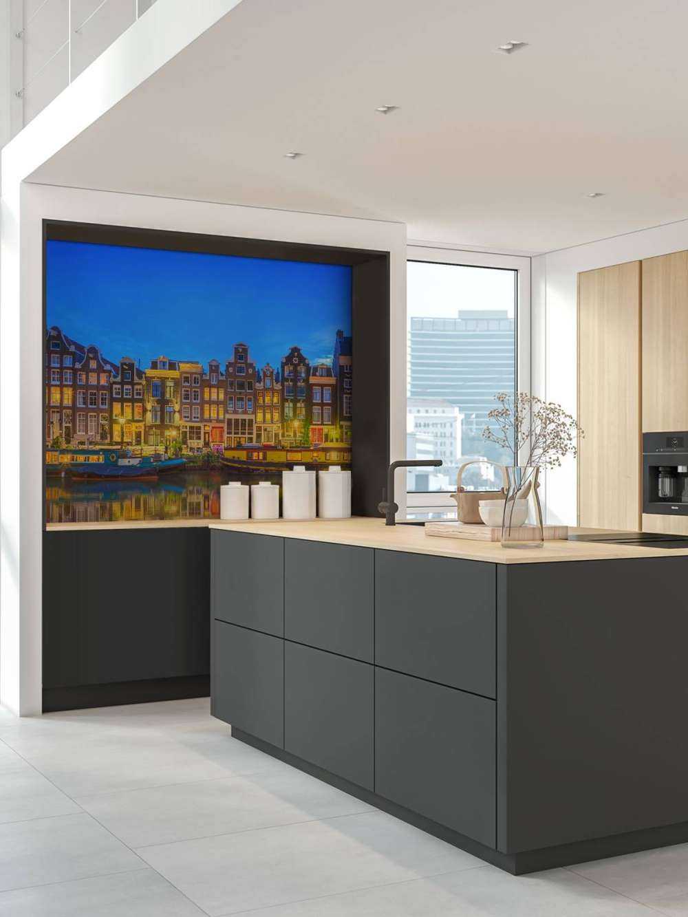 Amsterdam-kanalen om natten