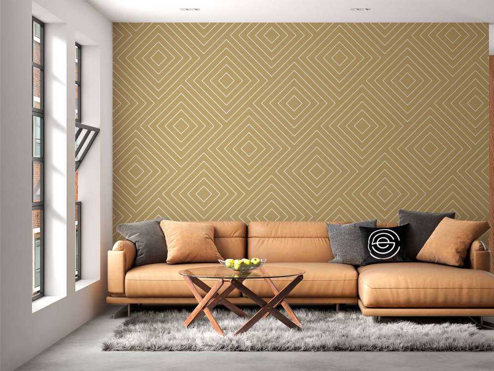 Chevron mønster, guld