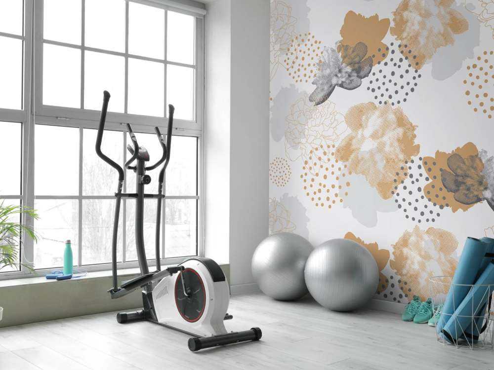 Grå blomstermønster