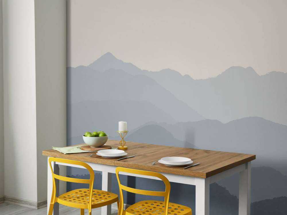 Bjerglandskab i junglen