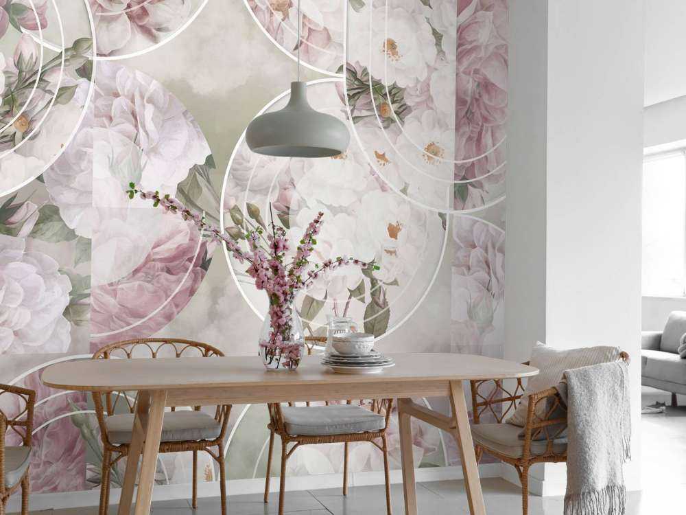 Tidless Floral Elegance - Blush Grøn