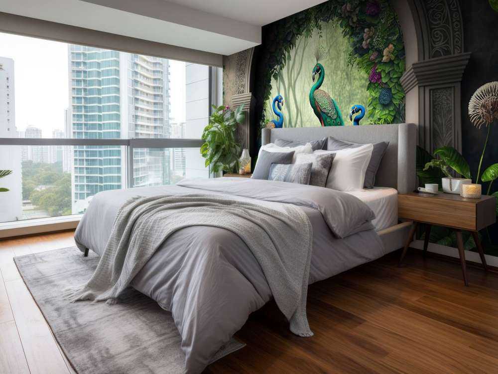 Påfugletrio i Hemmelig Have