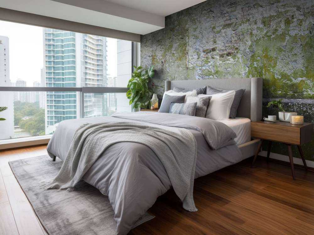 Mossa på gammal vägg