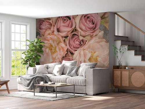 Rosor bukett vintage