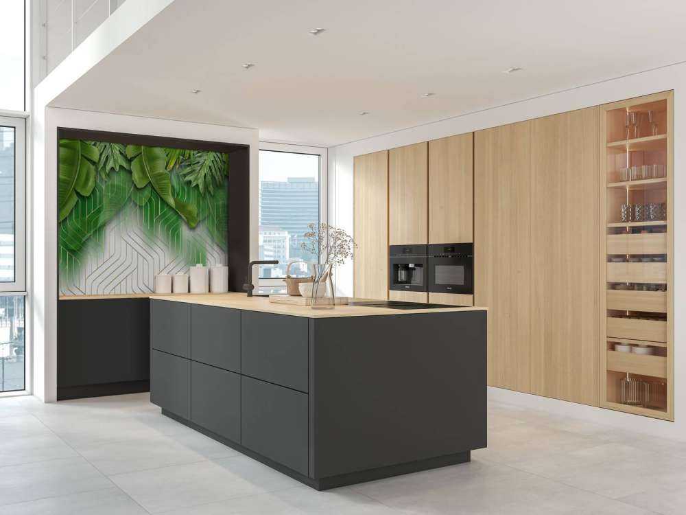 Gyllene linjer med gröna blad