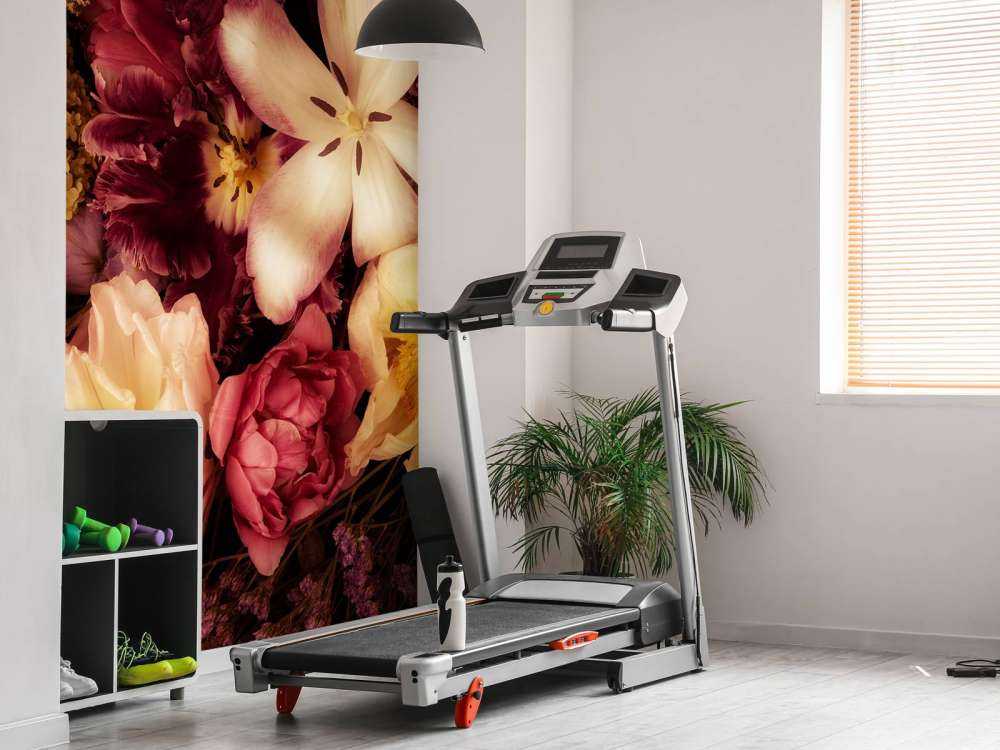 Vacker och färgglad blomsterkrans