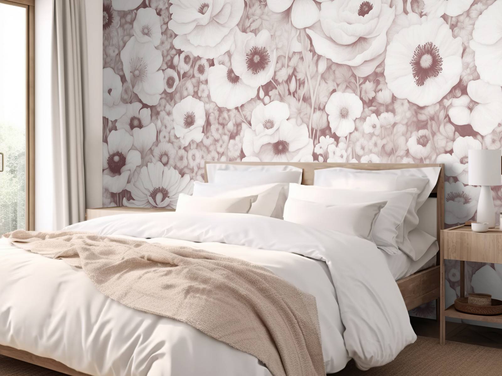 Poppy Tale Monokrom Bordeaux