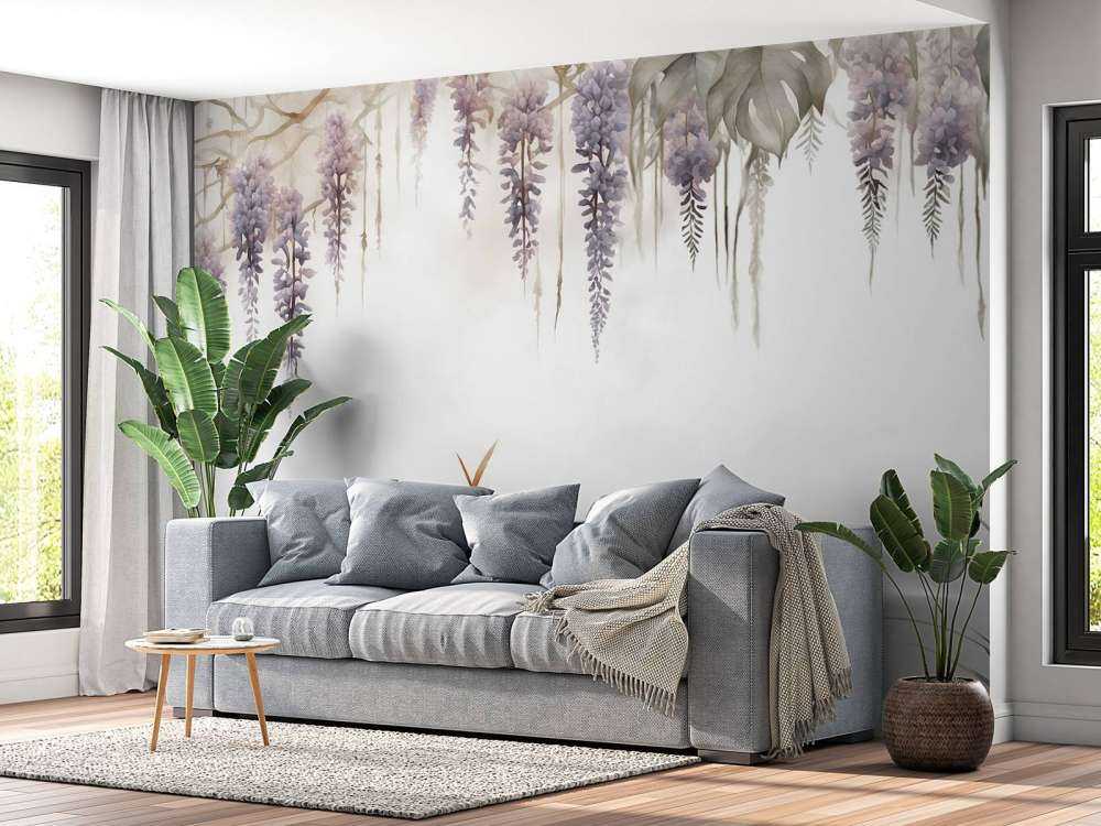 Vistaria och fältgräs beige