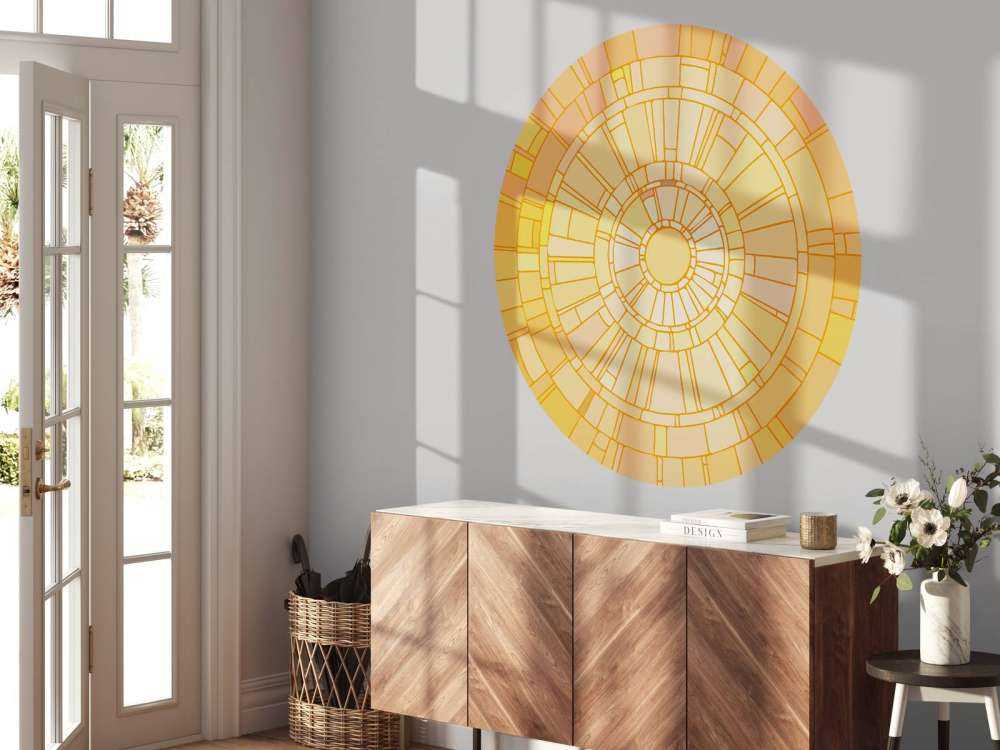 Mosaik med solstrålar