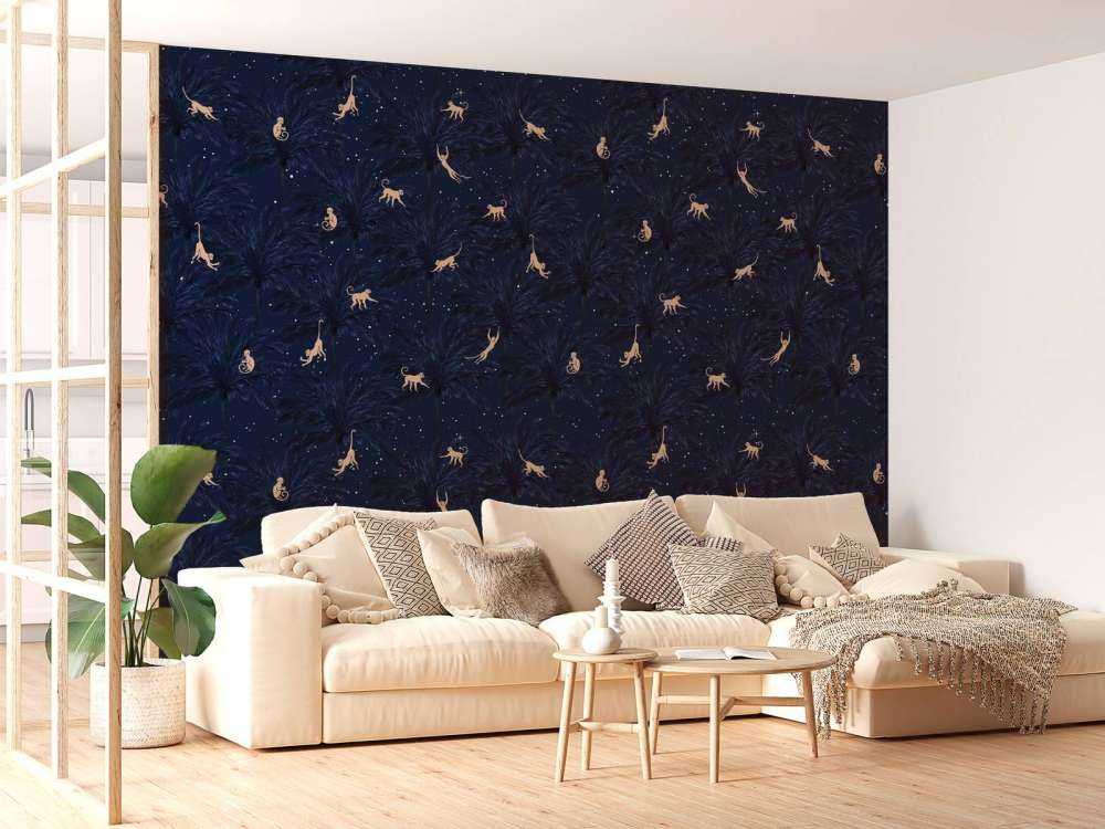 Tropiska apor - blå