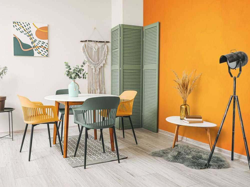 Ljus orange betong