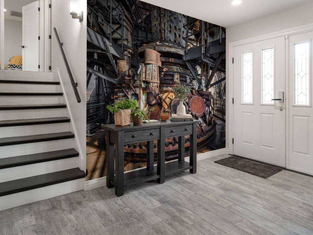 Rostig gammal fabrik