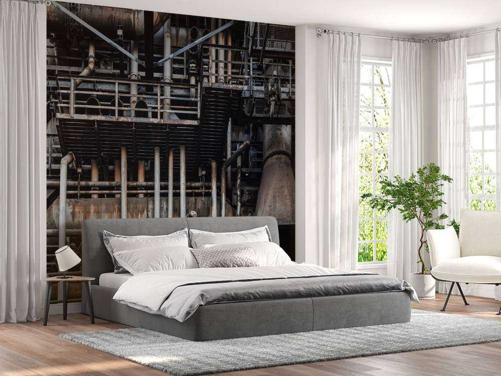 Gammal industriell fabrik