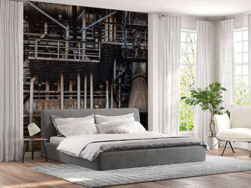 Gammal industriell fabrik