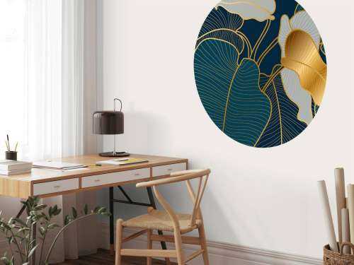 Lyxig guld Art Deco