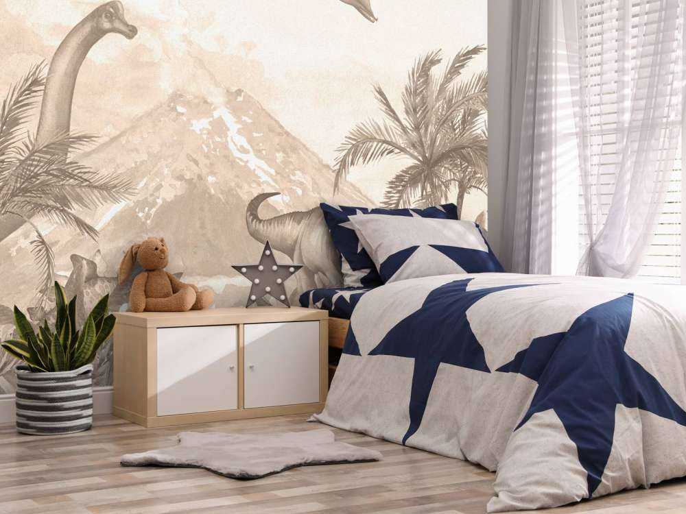 Olika dino's i taupe