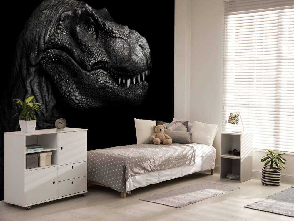 Närbild av en Tyrannosaurus Rex