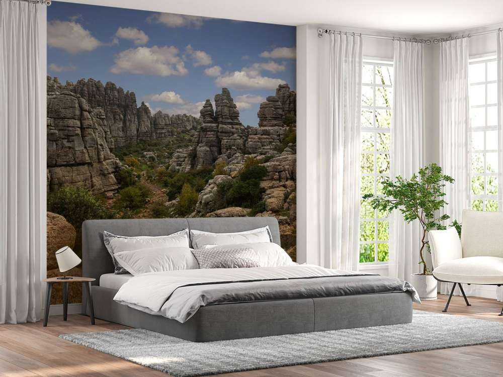 Vaggar med blå himmel