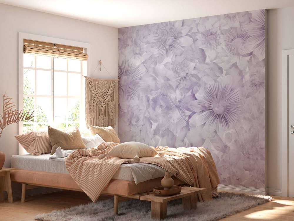 Botanisk akvarell elegans lavendel