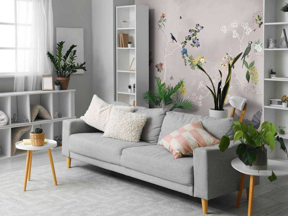 Birds in Garden Panorama 4