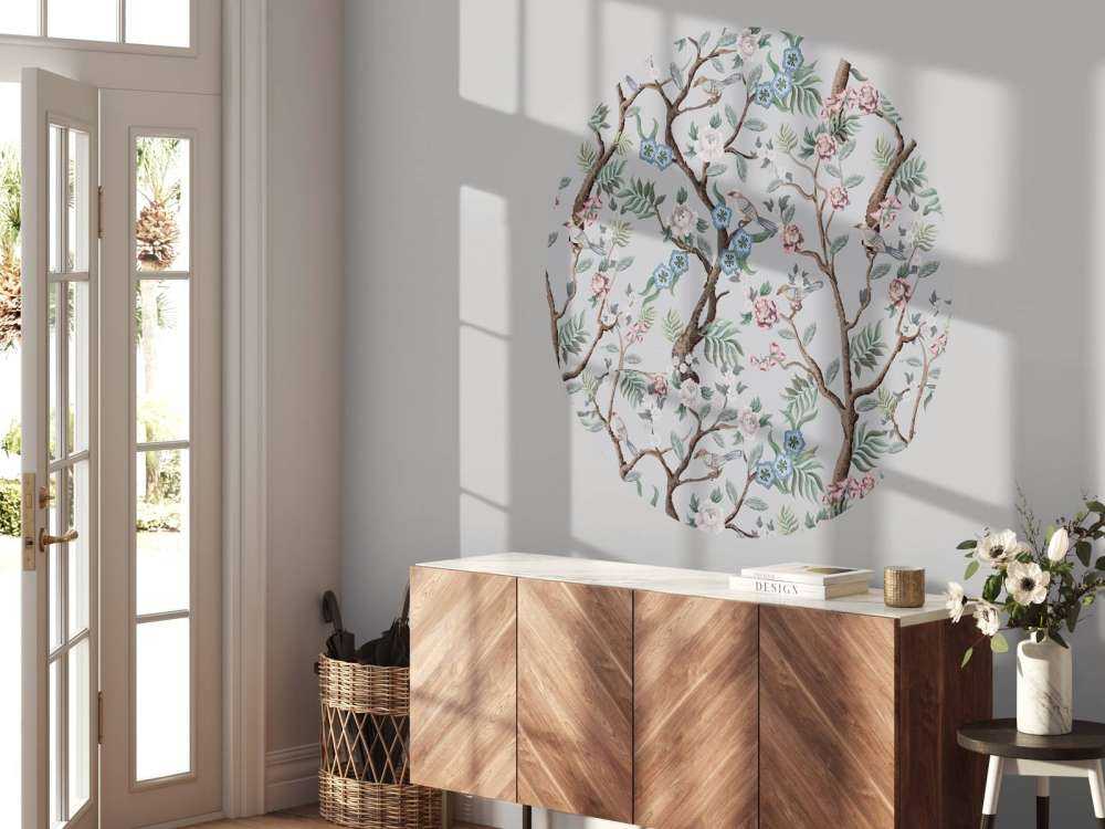 Blommigt mönster, pastell