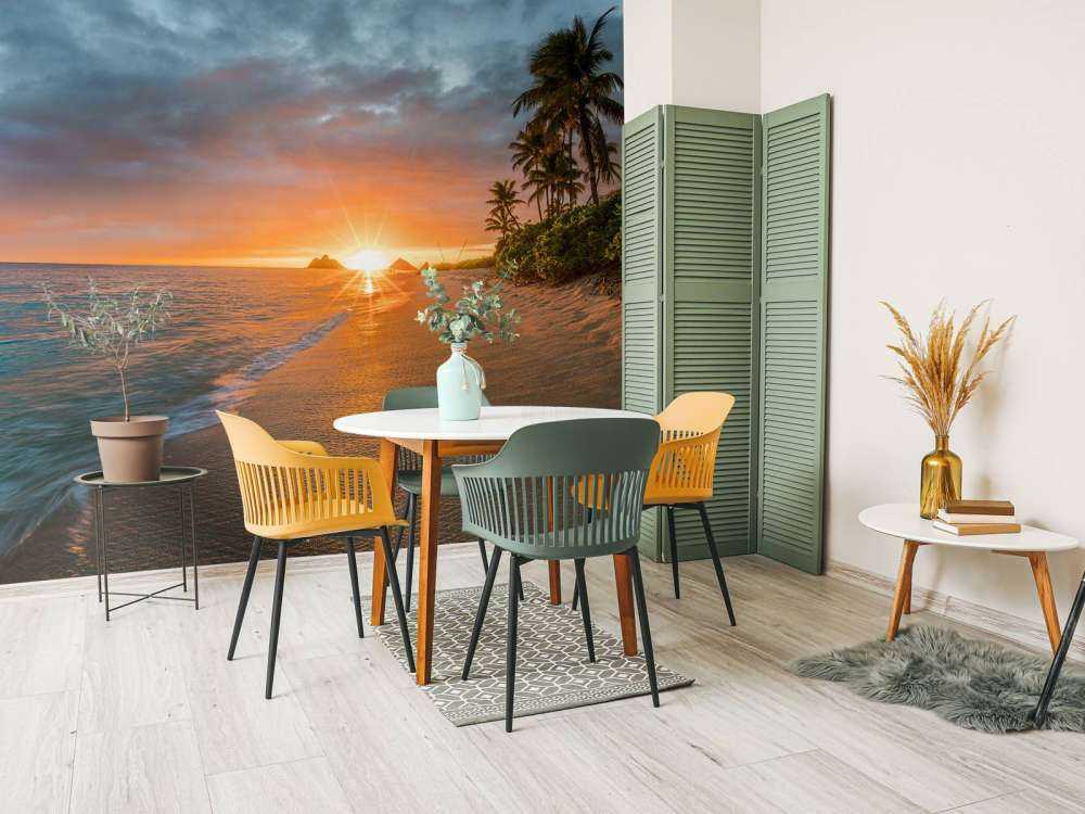 En strand på Hawaii