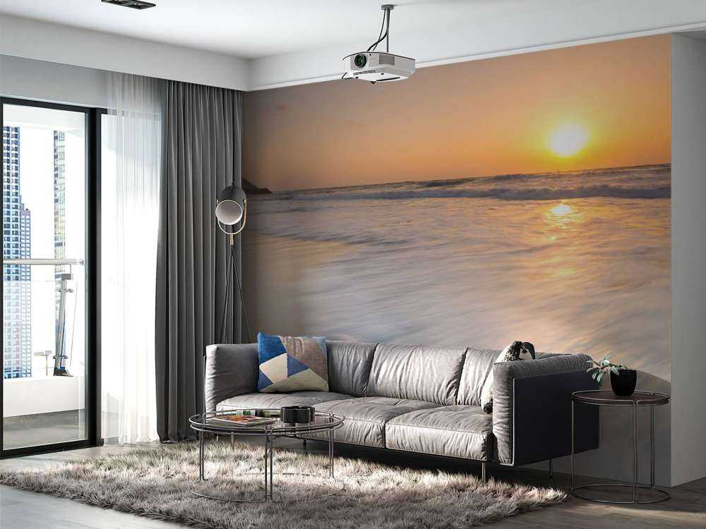 Solnedgång på stranden