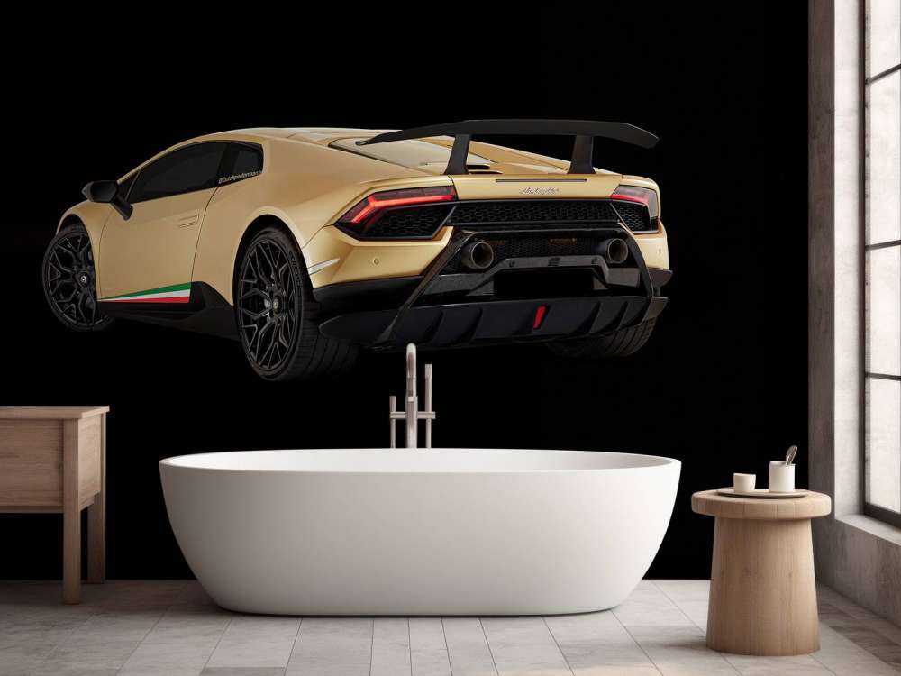 Lamborghini Huracán - Vänster bak, svart