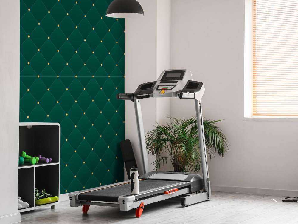 Mörkgrönt chesterfieldmönster