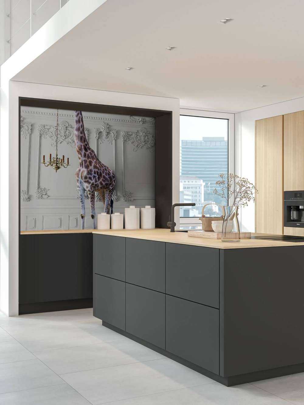 Giraff med ljusstake