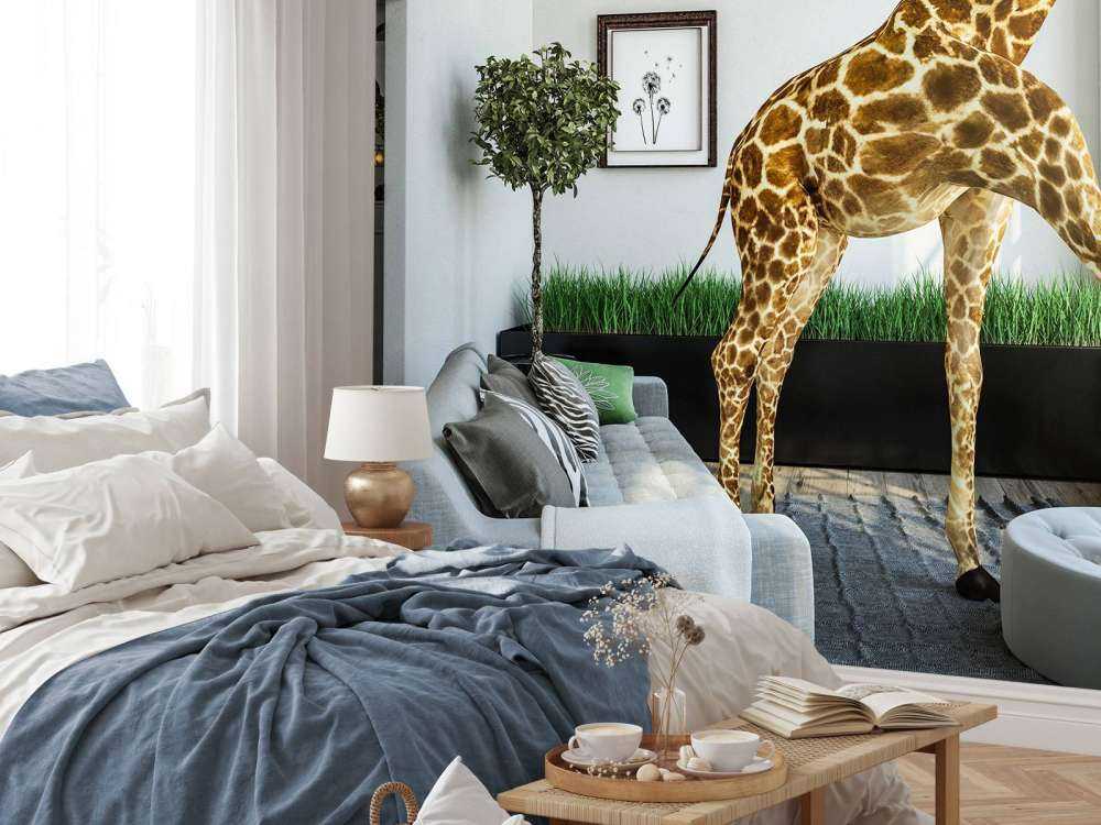 Giraff i huset