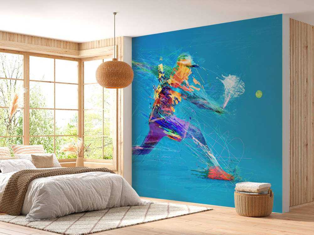 Illustreret tennisspiller
