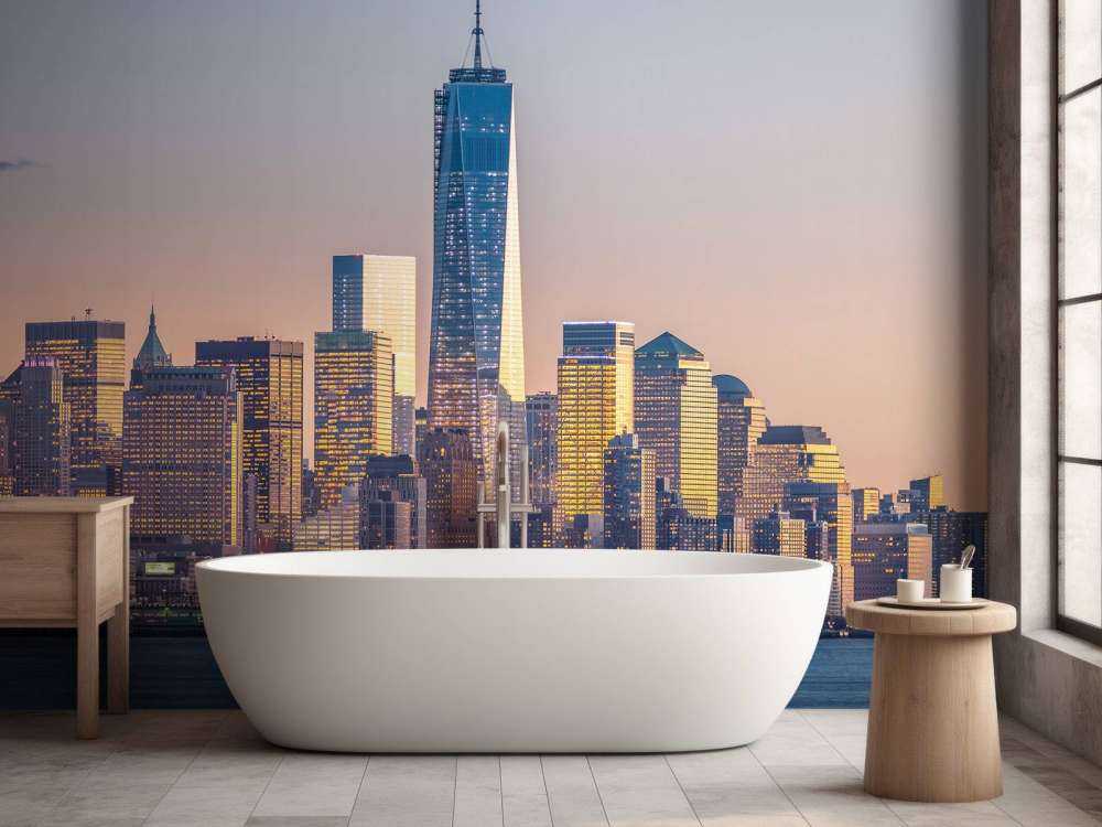 Solnedgang i New York