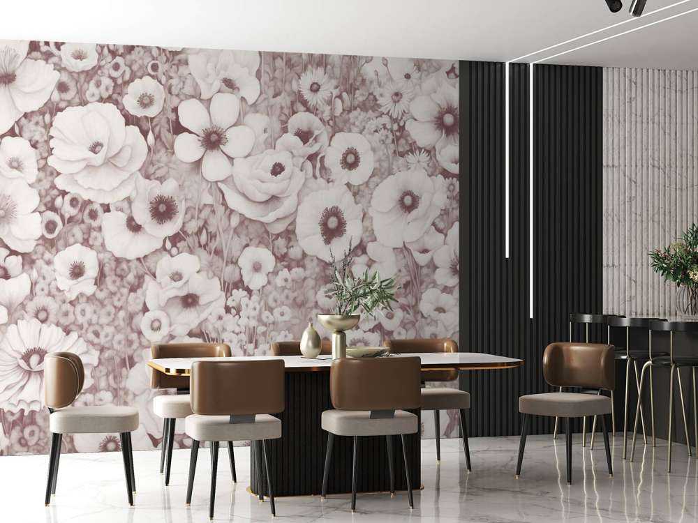 Poppy Tale Monokrom Bordeaux