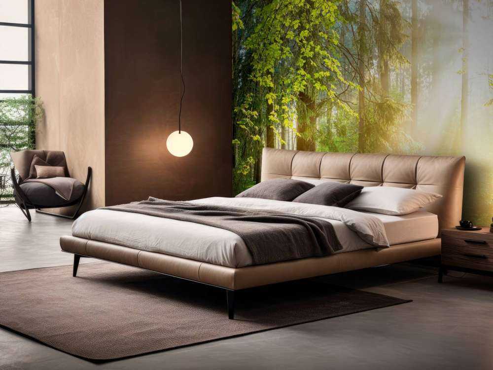 Skovlandskab ved solopgang