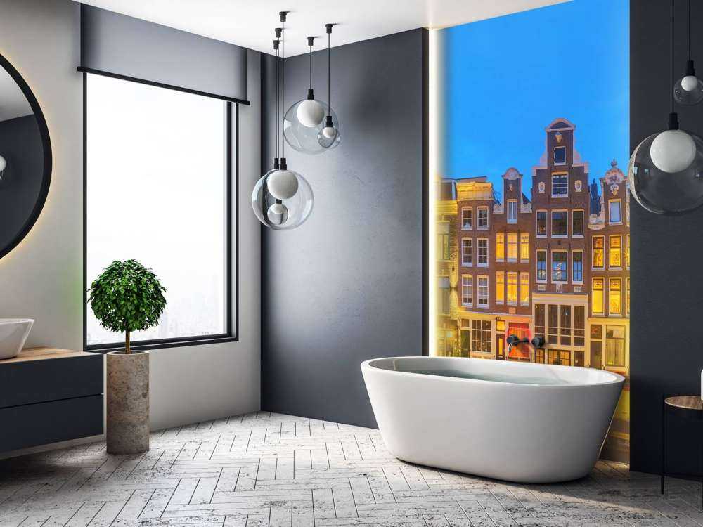 Amsterdam huse om natten