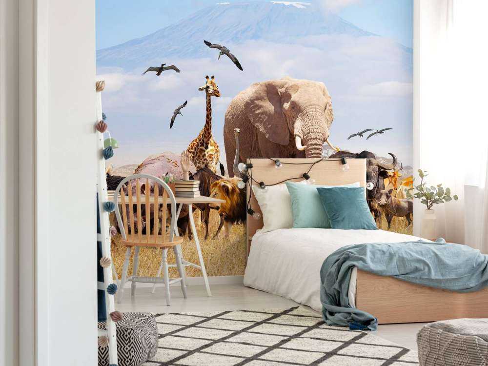 Afrikanske dyr på Kilimanjaro