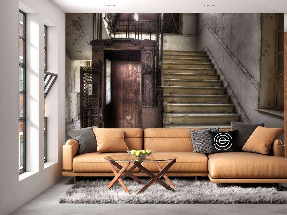 Forladt træburelift