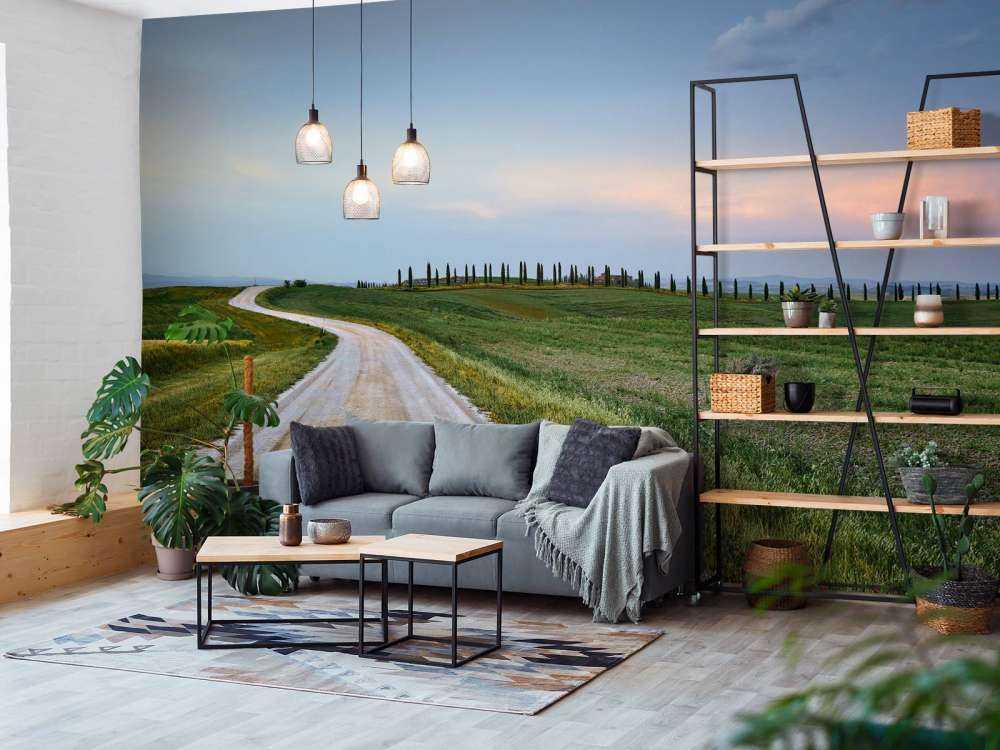 Vej gennem italiensk landskab