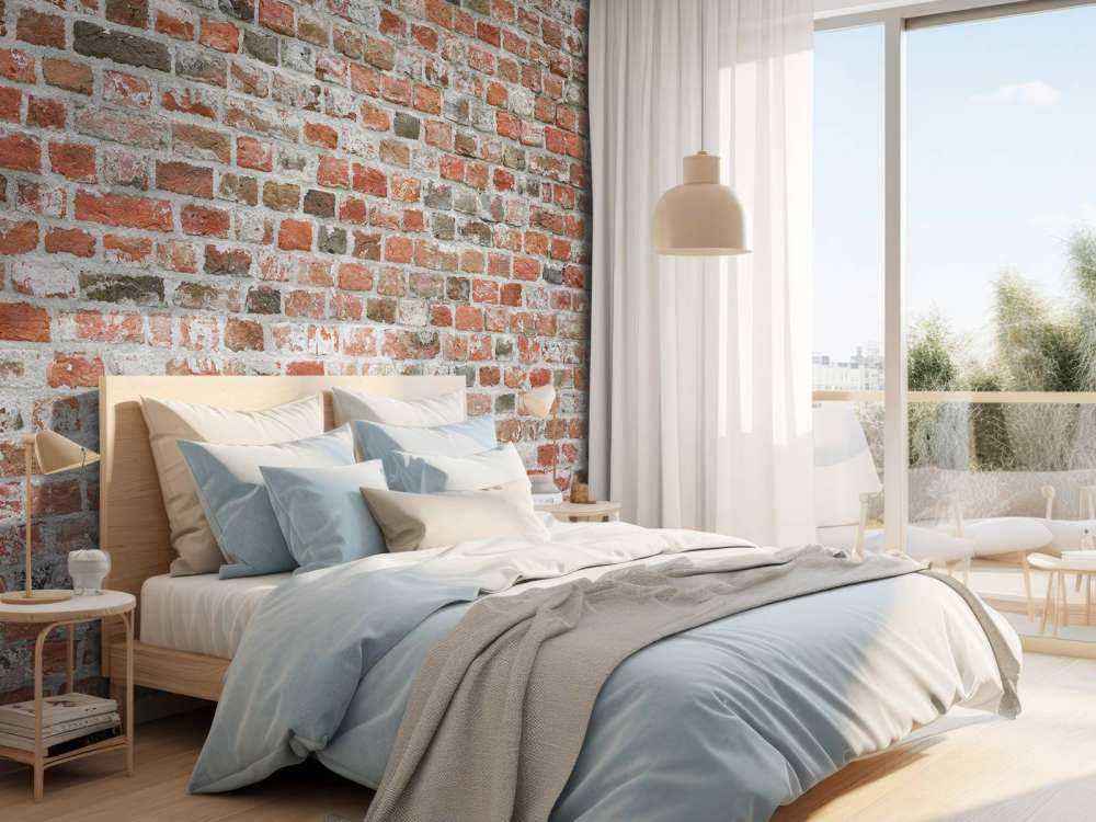 Restaureret murstensvæg